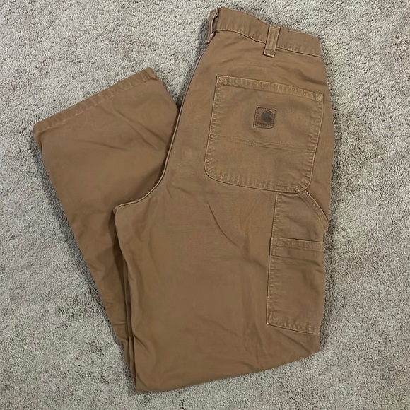 Carhartt Dungaree Tan Straight Leg Pants - Picture 3 of 9